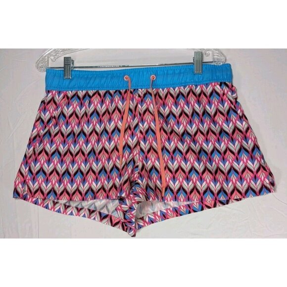 Jadelynn Brooke Womens Any Occasion Shorts Large Pink Blue Athletic Running - Picture 1 of 6